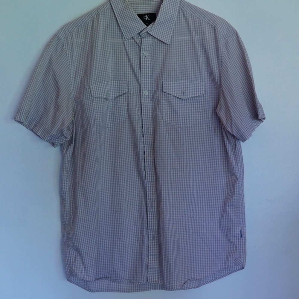 Calvin Klein Gray Casual Button Down Shirt